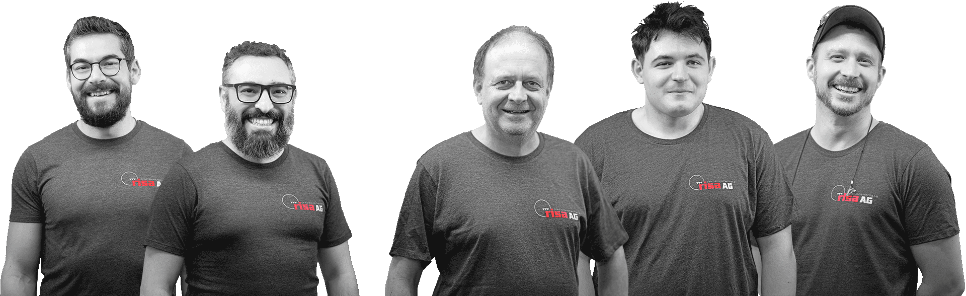 Risa Präzisionsmechanik AG - Oliver, Roberto, Martin, Ilaz und Urs